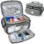 Boczif Erste-Hilfe-Set, Erste-Hilfe-Aufbewahrungstasche, Pillenbox-Organizer für Notfall-Trauma-Medizin-Sets, wasserdicht, ideal für Zuhause, Büro, Auto, Reisen, Outdoor, Camping, (grau)