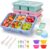 4 Stück Bento-Snackbox mit Fächern, 5 Fächer Lunchable Snack-Behälter, Bento-Lunchbox mit Fächern für Kinder und Erwachsene, Meal-Prep-Lunchbehälter für Schule, Arbeit und Reisen