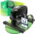 Tretmann Tretmann Basic Pedaltrainer-Set – extra stabil & leise – inklusive Befestigungsgurt – Dekra-geprüfter Beintrainer für Senioren, Heimtrainer, Minibike, schwarz, grün