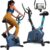 TREX SPORT Heimtrainer TX-380MB Rigon magnetisches Fitnessbike, leises LCD-Display, Herzfrequenzmesser, 8 Stufen, bis 120 kg, Heimtrainer