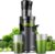 GDOR Slow Juicer Entsafter für Gemüse und Obst mit 90 mm XL-Einfüllöffnung, Entsafter mit hoher Saftausbeute, leiser & BPA-freier Entsafter, leicht zu reinigender Entsafter elektrisch mit 2 Gläsern & Bürste 200 W