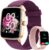 Smartwatch Damen Herren mit Telefonfunktion, 1,85 Zoll Fitnessuhr Smartwatch, 100+ Sportmodi, Fitnesstracker mit Herzfrequenz/SpO2/Schlafmonitor, Schrittzähler, IP68 wasserdichte Sportuhr für iOS Android