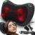 Retoo Massagekissen-Massagegerät mit Wärmefunktion, Shiatsu-Rückenmassagegerät für Nacken, Schulter, Rücken, Nackenmassagegerät, rotierende Massageköpfe für Büro, Zuhause, Auto, Schwarz