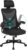 Yaheetech Ergonomischer Bürostuhl, Schreibtischstuhl mit klappbaren Armlehnen, Drehstuhl mit Rückenlehne und verstellbarer Kopfstütze, Chefsessel, Wippfunktion, maximale Belastung 136 kg, Schwarz