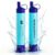 Membrane Solutions Outdoor-Camping-Wasserfilter für 5000 Liter gefiltertes Wasser, Filtergenauigkeit bis zu 0,1 Mikron, entfernt 99,9999 % E.coli, BPA-frei, 2 Stück