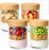 ComSaf Müslibecher zum Mitnehmen, Overnight-Oats-Gläser, Joghurtbecher zum Mitnehmen mit doppellagigem Design, Trocken- und Nasstrennung, Müslibecher zum Mitnehmen, Meal-Prep-Gläser mit Deckel für Joghurt