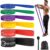 Fitnessbänder, Widerstandsbänder 6er-Set, Widerstandsbänder mit Türanker, Tragetasche. Widerstandsbänder für Pilates