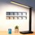 karidi LED-Schreibtischlampe kabellos mit 4000-mAh-Akku, dimmbare Tischlampe mit 5 Farben, 5 Helligkeitsstufen, Touch-Steuerung, Augenschutz, faltbar und tragbar, für Kinder, Büro, Zuhause und Lesen