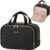 Lifewit Reise-Kulturbeutel Damen, 10L große wasserabweisende Kulturtasche mit Nassfach, tragbare Schminktasche, Kulturbeutel, Organizer für Make-up, Accessoires, Shampoo, Toilettenartikel, Alltag, Schwarz