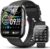 2026 Smartwatch Herren Damen, 1,85″ HD-Touchscreen Smart Watch mit Telefonfunktion, 112+ Sportmodi Fitness Tracker, IP68 Wasserdichte Sportuhr mit Pulsmesser Schrittzähler für iOS Android, Schwarze Uhr