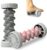 2 Stück Fußmassageroller für Plantarfasziitis, Faszienroller Fuß, tragbarer Fußmassageroller mit Noppen für Hand & Fuß, Fersenschmerzen, Stressabbau & Entspannung – Grau & Rosa