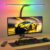 SIBRILLE RGB Doppelkopf Schreibtischlampe LED Dimmbar 22W 80cm Klemmbare Tageslichtlampe mit Fernbedienung, Drehbare Tischlampe Augenschutz Schwanenhals Büro Monitorlampe (5 Farbtemperaturen)