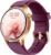 Runde Smartwatch für Damen mit Telefonfunktion, 1,32 Zoll AMOLED-Display, Fitnessuhr mit 110+ Sportmodi & 3ATM, Fitness-Tracker für iPhone/Android, Schrittzähler mit Herzfrequenzmesser, SpO2, Schlafmonitor, Lila