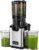 Fretta Juicer Slow Juicer, Edelstahl-Entsafter Gemüse und Obst Testsieger, 135 mm Öffnung und 1,8 l Entsafter-Maschine mit Umkehrfunktion, einfache Installation, leicht zu reinigen, 100 % BPA-frei, 250 W