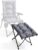 EVER ADVANCED Fußhocker, Fußstütze, klappbarer Klapphocker mit einer Höhe von 47 cm, Klapphocker, gepolsterte Fußstütze für Sessel, Garten- und Balkonstuhl