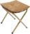 Klappbarer Fußhocker, Angelstuhl, Fußstütze, faltbarer Hocker mit Metallbeinen, Campinghocker, Klapphocker mit abnehmbarem, gepolstertem Sitz für Wohnzimmer, Schlafzimmer, Büro (Khaki)