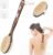 2er-Set Rückenbürste, Badebürste, Duschbürste mit langem Griff, Körperbürste, Peelingbürste, Naturborsten, Badebürste zur Entfernung abgestorbener Haut, Cellulite, verbessert die Lymphfunktionen