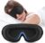 Oumida 3D-Schlafmaske für Seitenschläfer, verstellbares Gummiband, lichtblockierend und atmungsaktiv, Augenmaske für Männer und Frauen, für Reisen, Büro, Yoga (schwarz)