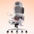 SIHOO Ergonomischer Bürostuhl mit dynamischer 4D-Lendenwirbelstütze, breiter Kopfstütze und klappbaren Armlehnen, 90–135° neigbar, Weiß