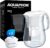 AQUAPHOR Onyx White Wasserfilter inkl. 3 Maxfor+ Filter, 4,2 L Wasserfilter in Glasoptik, Karaffe, reduziert Kalk und Chlor, perfekt für die Familie, Premium-Qualität, stilvoller Behälter
