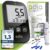 adia Blutzuckermessgerät (mmol/L, internationale Einheit) + 10 Blutzuckerteststreifen, 10 Lanzetten, Stechhilfe und Koffer – Blutzucker-Selbstkontrollset für Diabetes