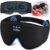 MUSICOZY Schlafkopfhörer, 100 % Verdunkelung, 3D-Schlafmaske mit Kopfhörern zum Schlafen, weiche Schlafkopfhörer mit Bluetooth V5.4 & 16 Stunden Spielzeit für Reisen/Nickerchen/Yoga/Meditation