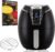 Premium Heißluftfritteuse 3,2 L – Airfryer mit Touch-Bedienfeld – 100 % knusprig durch Heißluft und ohne Fett, zum Backen, Frittieren, Grillen, Braten – spülmaschinenfest – extrem leiser Betrieb