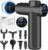AQXONG Mini-Muskelmassagepistole, tragbares elektrisches Massagegerät mit LCD-Display, 99 Geschwindigkeiten, 8 Massageköpfe, extrem leise Massagepistole, 35 DB, wiederaufladbare Massagepistole