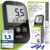 adia Blutzuckermessgerät (mmol/L, internationale Einheit) + 60 Blutzucker-Teststreifen, 10 Lanzetten, Stechhilfe & Koffer – Vorteilsset zur Blutzucker-Selbstkontrolle bei Diabetes