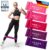 Body & Mind® Fitnessbänder 5 Stück Widerstandsbänder in 5 Stufen, Widerstandsbänder Trainingsbänder Gymnastikbänder 5er Set für Muskelaufbau, Yoga, Pilates & Work-Out; Sportband 100 % Latex