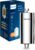 Philips Wasser-Inline-Duschfilter + 3 Ersatzfilterkartuschen reduziert Chlor um bis zu 99 Prozent, geeignet für alle Standardschläuche und Armaturen, verchromt, 50.000 l Filterkapazität