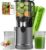 Slow Juicer 400 W, 152 mm extra großer Einfüllschacht für ganze Früchte und Gemüse, hohe Saftausbeute, 3-in-1-Sieb (Saft, Sorbet, Nussmilch), BPA-frei, spülmaschinenfest, 1,8 l