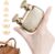 ZONSUSE Mini tragbare Massagepistole, kompakte Muskelmassagepistole, Reisemassagepistole, für Sport, Zuhause, Büro, Ausflüge, sofortige Linderung von Muskelermüdung, Geschenk für Männer und Frauen (Gold)