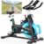 (2026 Aktualisierte) Wenoker Heimtrainer Fahrrad mit magnetischem Widerstand, Indoor Spinning Bike mit App Hometrainer Fahrrad Kardio Training Fitnessbikes, Bis 160KG