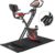 KM Fit 2-in-1-Heimtrainer mit LCD-Display | Klappbares Fitnessfahrrad | Heimtrainer 16 Widerstandsstufen | Handpulssensoren | Inklusive Bodenschutzmatte und Handyhalter
