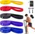 SURFOU Fitnessbänder Set mit 4 Widerstandsstufen, Widerstandsbänder mit Türanker, 2 Griffen, Übungsanleitung & Tragetasche, für Yoga, Pilates, Krafttraining, Klimmzughilfe