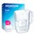 AQUAPHOR Frischwasserfilterkanne 3,2 L – Filterkanne mit 3 Maxfor+ Kartuschen – Trinkwasserfilter reduziert Kalk & Chlor – Für Kaffee, Tee & Trinkwasser – Weiß