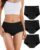 TANSTC Periodenunterwäsche Starke Blutungen Unterwäsche Damen Baumwolle Menstruationsunterwäsche Mädchen Hohe Taille Perioden Menstruationsunterwäsche Frauen Slips 3er Pack