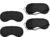 4 Stück Schlafmasken, ultraweiche Augenmaske mit verstellbarem Gummiband für Damen und Herren, tragbare Schlafbrille für Pausenreisen (schwarz)