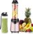 La Rêveuse Mix&Go Standmixer, Smoothie-Mixer, elektrisch, 300 Watt, persönliche Größe mit 2 BPA-freien tragbaren Reise-Sportflaschen (550 ml), Pink
