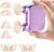 Massagepistole Mini Dual Head – Leises Nacken-Massagegerät mit 9 mm Tiefengewebe-Massage, 3 Silikonaufsätzen, tragbare Mini-Massagepistole mit 3 Intensitätsstufen (Lavendel Lila)