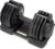 TREXO Verstellbare Hantel 18–40 kg, Gewichtsregulierung mit Drehknopf, verstellbare Hantel aus Eisen für Fitnessübungen, verstellbare Hantel mit ergonomischem, rutschfestem Griff, Farbe Schwarz