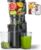 AMZCHEF 250W Automatischer All-In-One-Entsafter, 150mm Öffnung und 2L Kaltpress-Entsafter für Gemüse und Obst, Entsafter Slow Juicer Testsieger mit Dreifachfilter – Schwarz