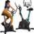TREX SPORT Heimtrainer TX-380MB Rigon magnetisches Fitnessbike, leises LCD-Display, Herzfrequenzmesser, 8 Stufen, bis 120 kg, Heimtrainer