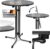 Beautissu Gastro-Bistrotisch klappbar Ø 80 cm Sylt Outdoor-Bistrotisch rund anthrazitgrau – wetterfester Klapptisch in Gastro-Qualität & hitzebeständig