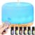 500 ml Diffusor für ätherische Öle, Aromatherapie-Luftbefeuchter, 7 Farben LED-Ultraschalldiffusor, Aromatherapie-Diffusor mit Fernbedienung, geeignet für Wohnzimmer, Schlafzimmer, Yoga, Büro
