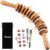 Faszienrolle Massagegerät aus Holz, Massagerolle aus Holz, Massagerolle mit Griff, Massage-Anti-Cellulite-Massagegerät für Maderotherapie und Lymphdrainage, Massagestab aus Buche