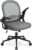 naspaluro Bürostuhl, ergonomischer Schreibtischstuhl mit atmungsaktiver Netzpolsterung, hochklappbare Armlehnen, höhenverstellbarer Computerstuhl, leichter Stuhl, 360°-Drehstuhl, dunkelgrau