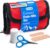 GoLab Mini Erste-Hilfe-Set mit 46 Teilen – Kompaktes Notfallset für Zuhause, Outdoor, Reisen, Camping & Sport – Erste-Hilfe-Ratgeber nach DGUV, geordnet in 3 Fächern 195 g, DIN-konforme Reiseapotheke