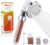 Ibergrif M22025 wassersparender Duschkopf mit Filter – Hochdruck-Handbrause mit 3 Strahlarten & Anti-Kalk-Funktion, Duschkopf-Druckerhöhung mit Wasserfilter für hartes Wasser, Haut & Haare – Chrom,